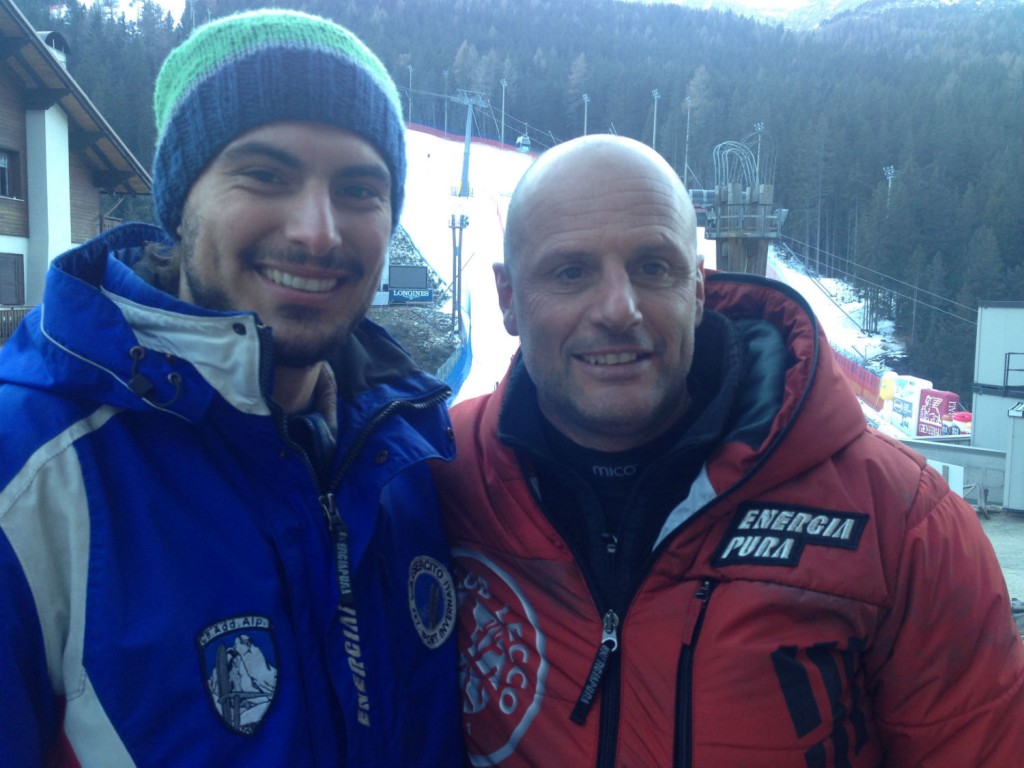 Davide Cazzaniga e Carlo Riva dello Sci Club Lecco, nel dicembre 2015