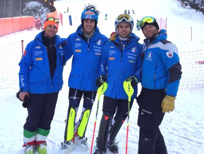 Nello Vicenzi, Federico Liberatore, Fabian Bacher e Davide Simoncelli in Slovenia