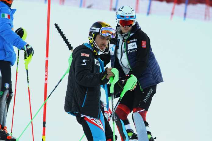 Marcel Hirscher e Henrik Kristoffersen in ricognizione