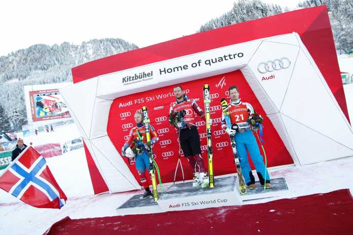 Il podio di Kitzbuehel