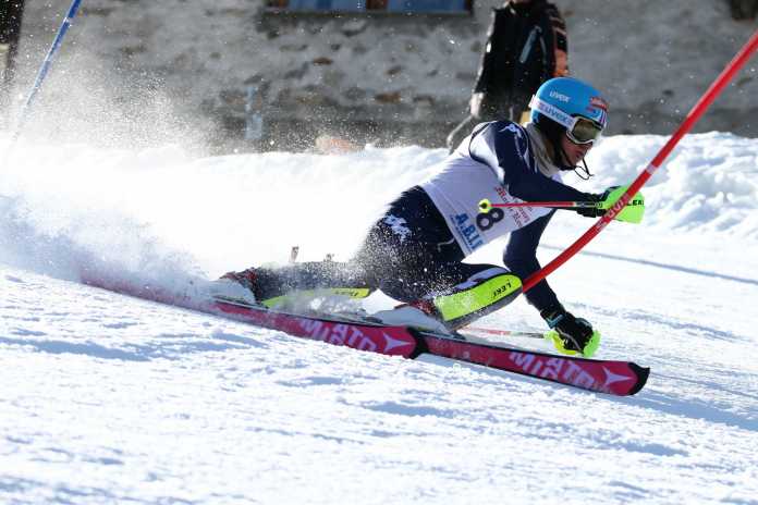 Federico Liberatore, terzo nel primo slalom di Méribel