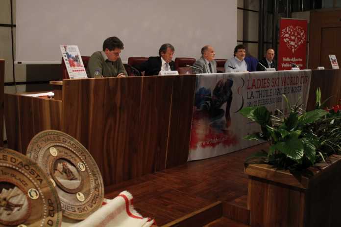 La presentazione dellla Coppa del Mondo di La Thuile ad Aosta