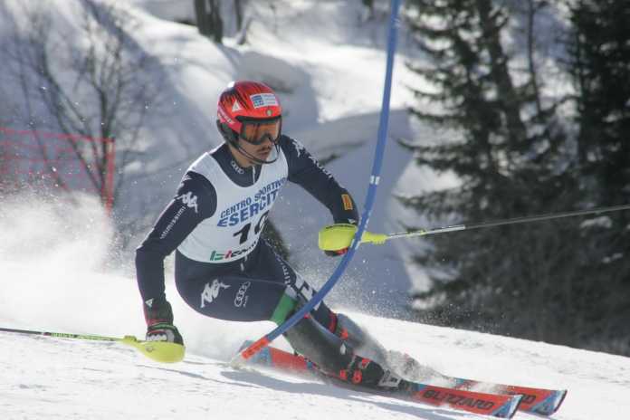 Davide Da Villa in azione a Valgrisenche
