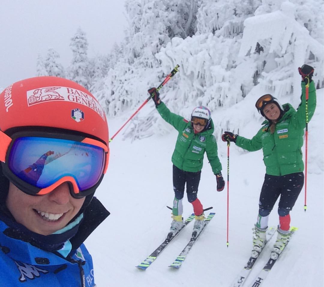 Brignone, Bassino e Pirovano a Killington (@Pag. FB ufficiale Bassino)