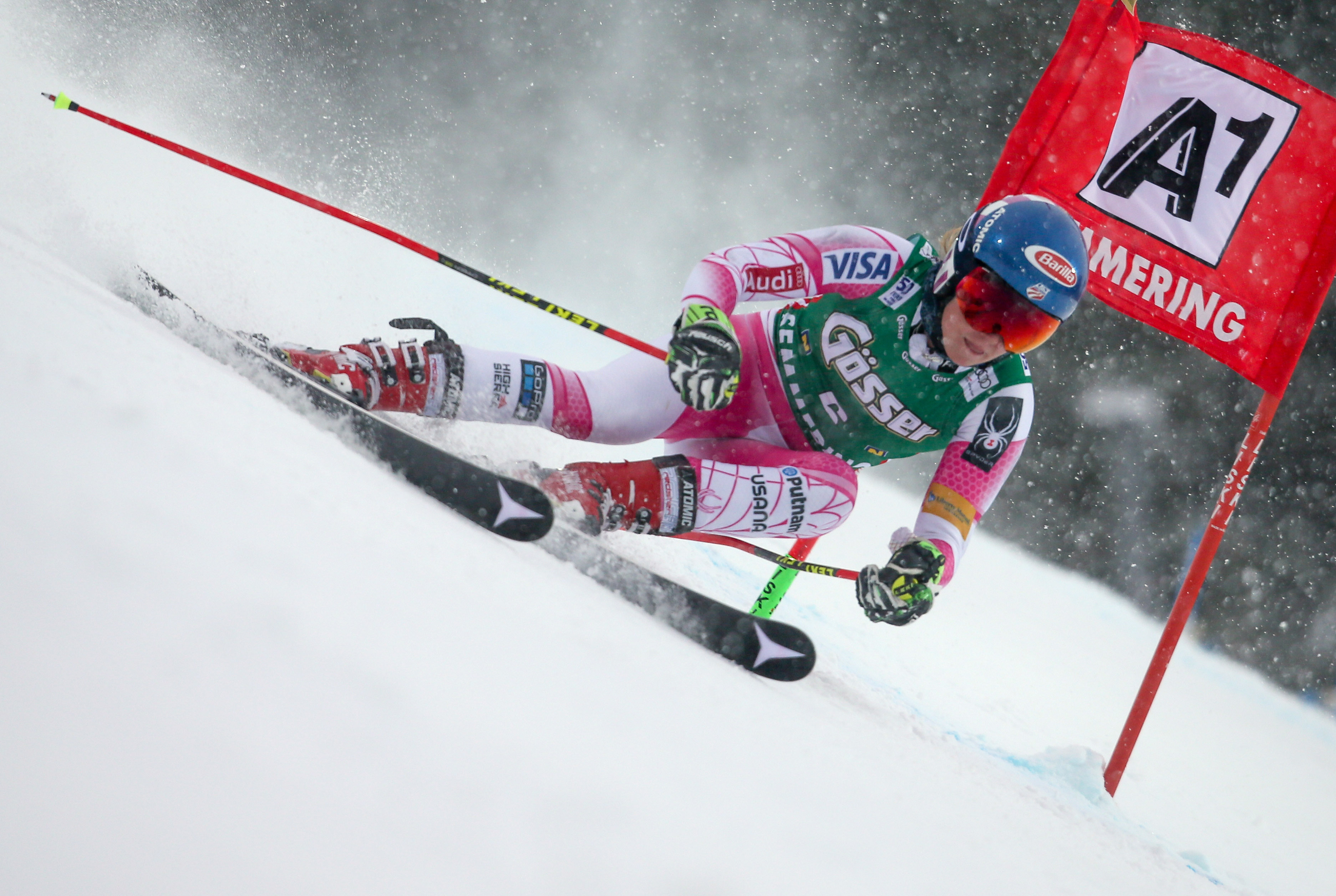 SEMMERING,AUSTRIA,28.DEC.16 - ALPINE SKIING - FIS World Cup, giant slalom, ladies. Image shows Mikaela Shiffrin (USA). Photo: GEPA pictures/ Mario Kneisl