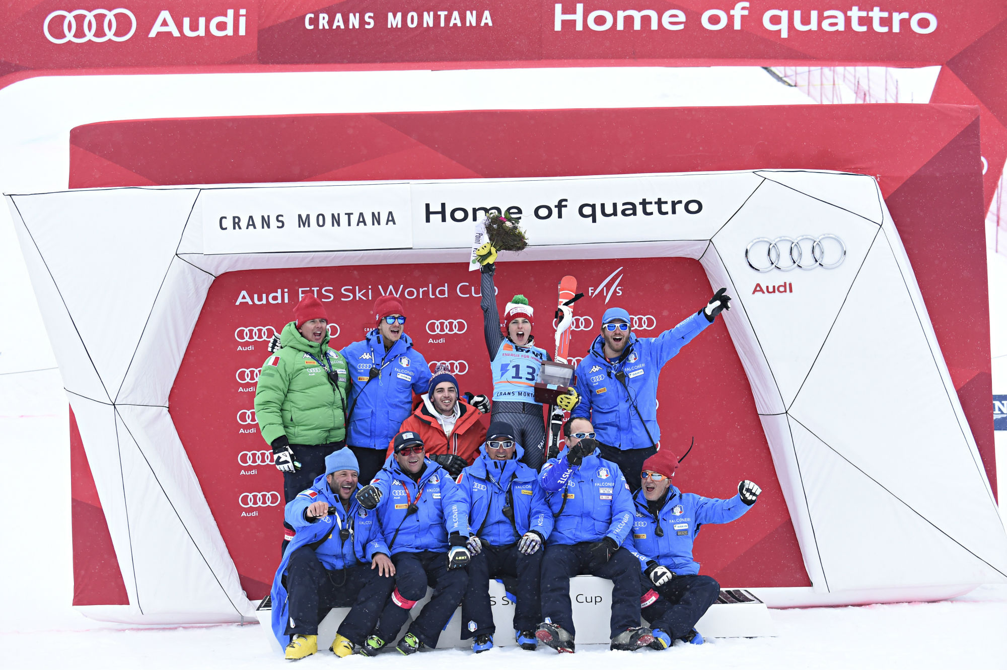 Festa per Federica Brignone a Crans Montana (@Zoom agence)