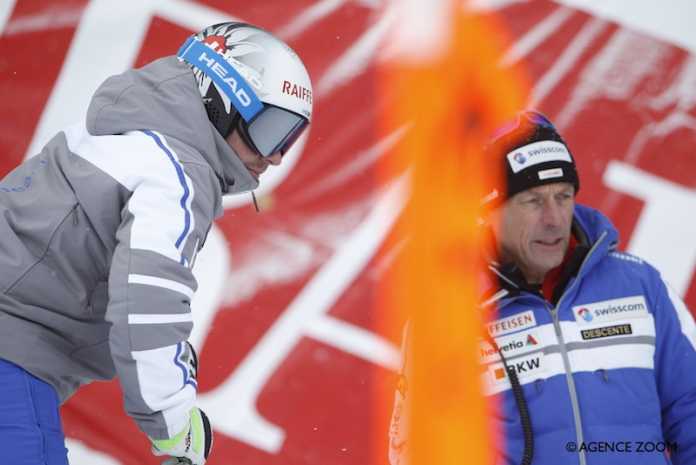 Brunner al lavoro con Beat Feuz e la Nazionale svizzera @ Agence Zoom