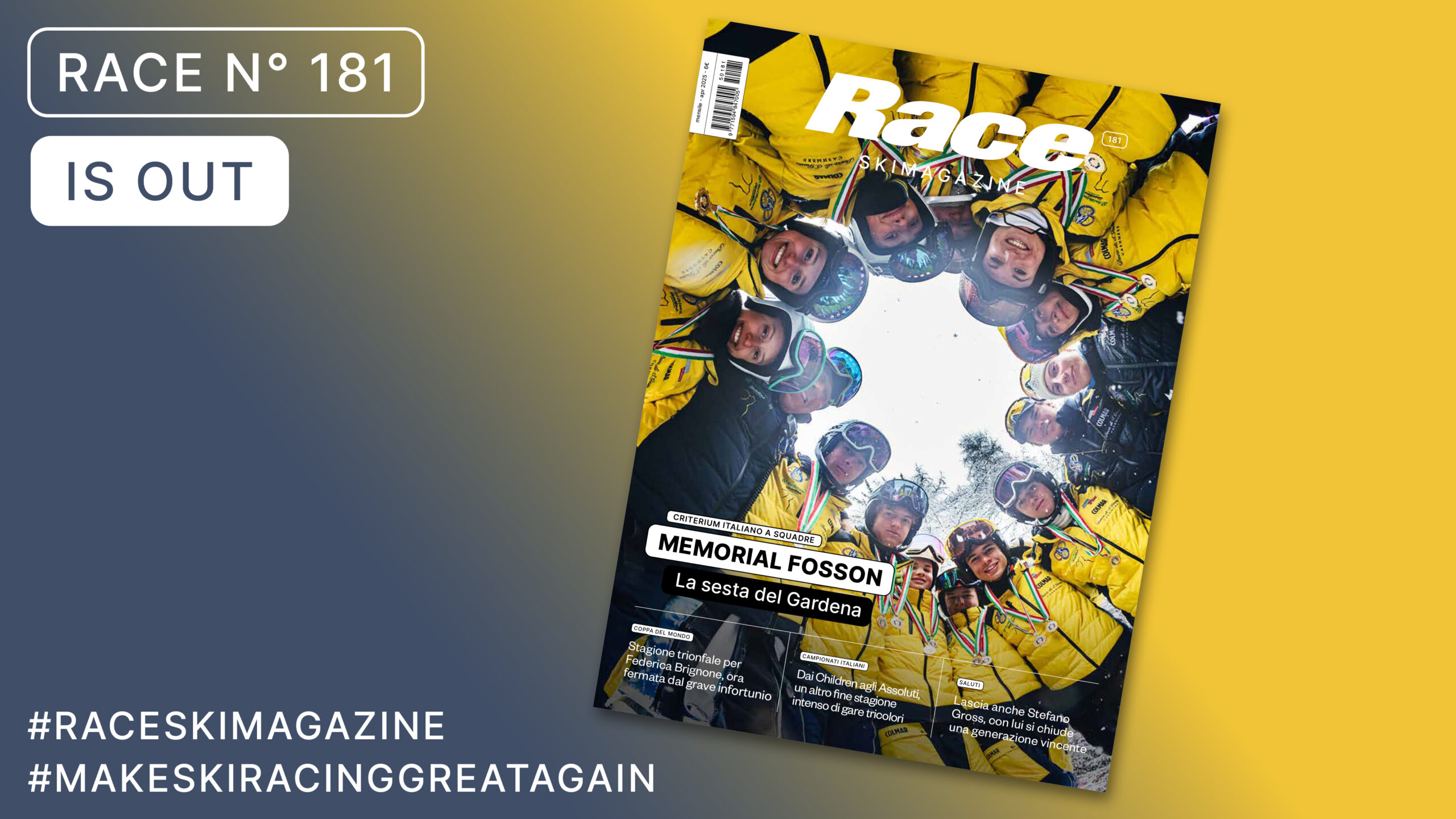 È uscito Race ski magazine 181 - Race ski magazine