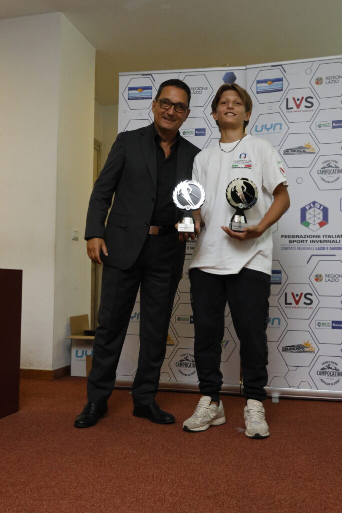 La premiazione del promettente Giorgio Sant'Andrea @ FISI CLS