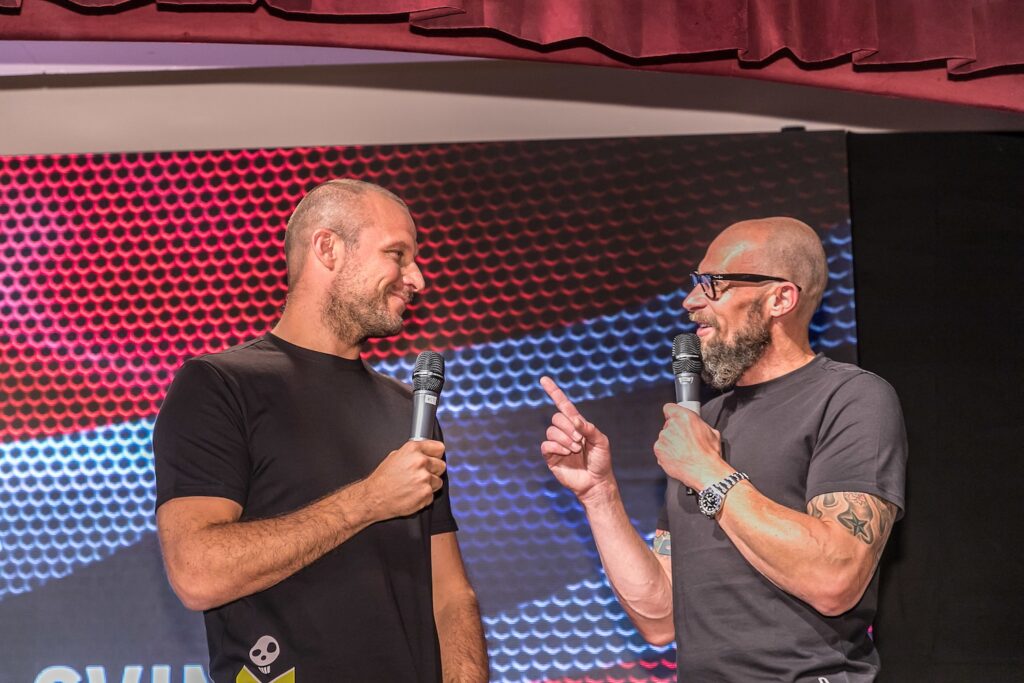 Aksel Lund Svindal e Marco Büchel ©Agence Zoom