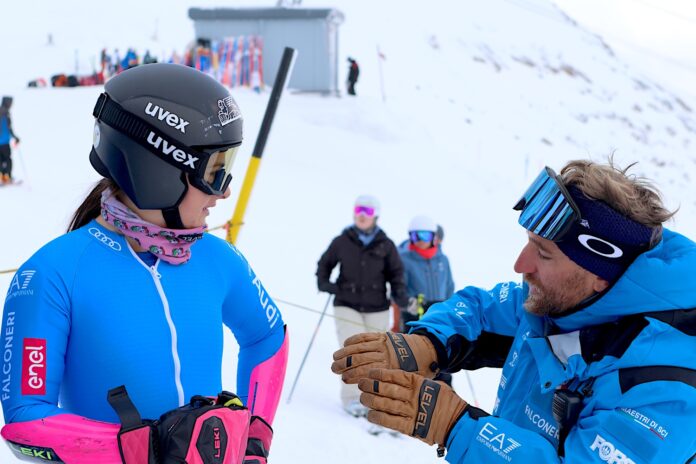 Giulia Valleriani con il tecnico Daniele Simoncelli