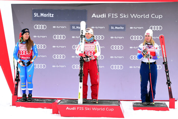 Sofia Goggia, Lara Gut-Behrami, Mikaela Shiffrin