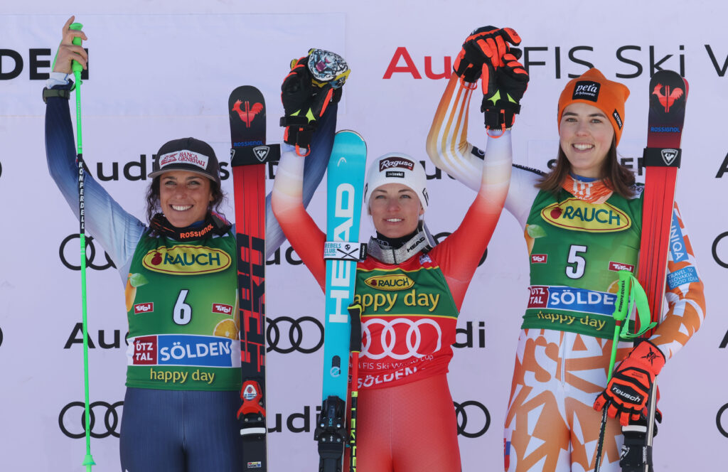 Lara Gut-Behrami e Petra Vlhova 