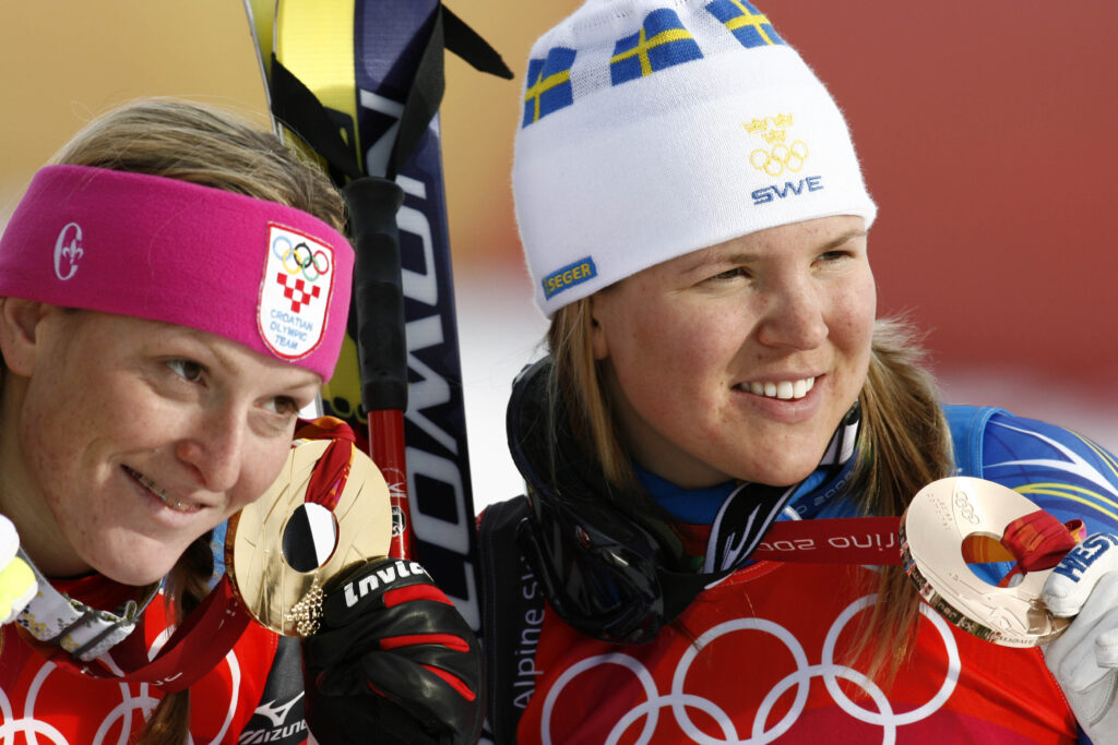 Janica Kostelic e Anja Pärson