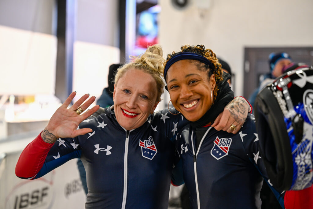 Le statunitensi del bob Humphries e Hoffman a Cortina © IBSF · Viesturs Lacis