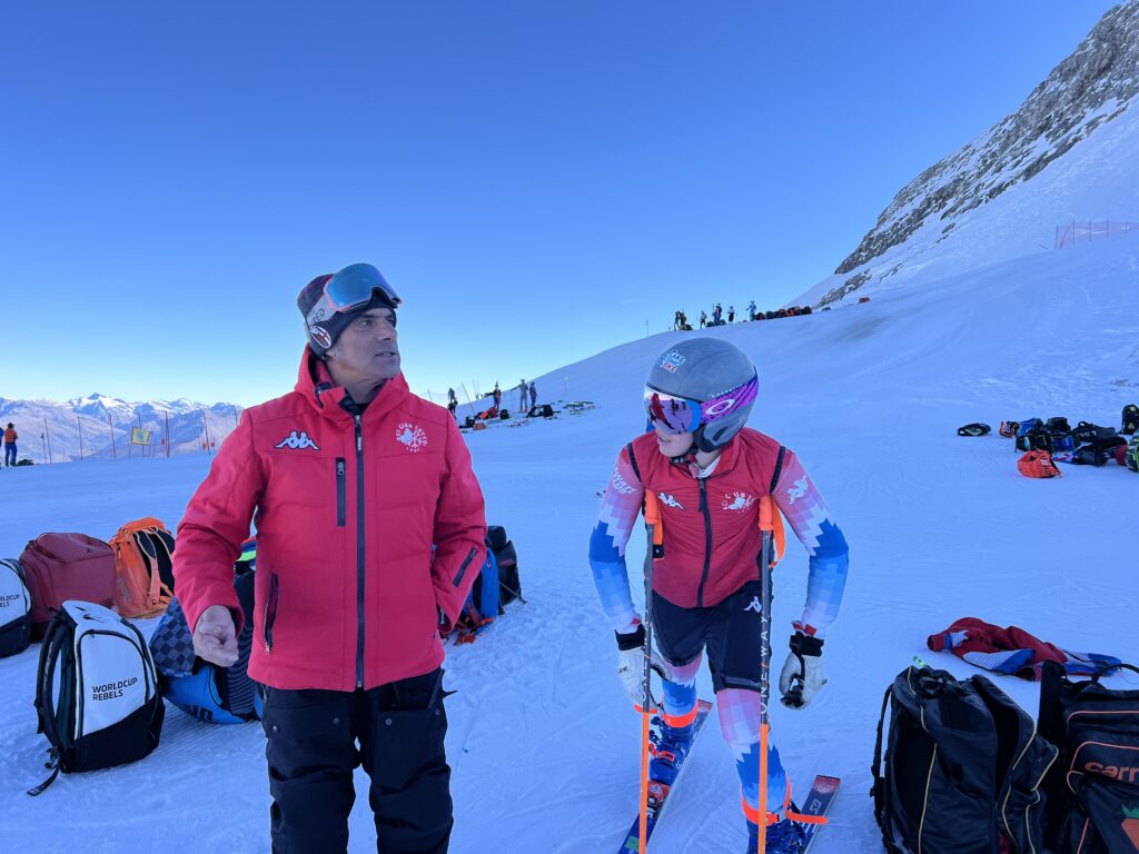 Winch Tondale (responsabile Children) e Nicolò Asnaghi (atleta classe 2010) del Lecco