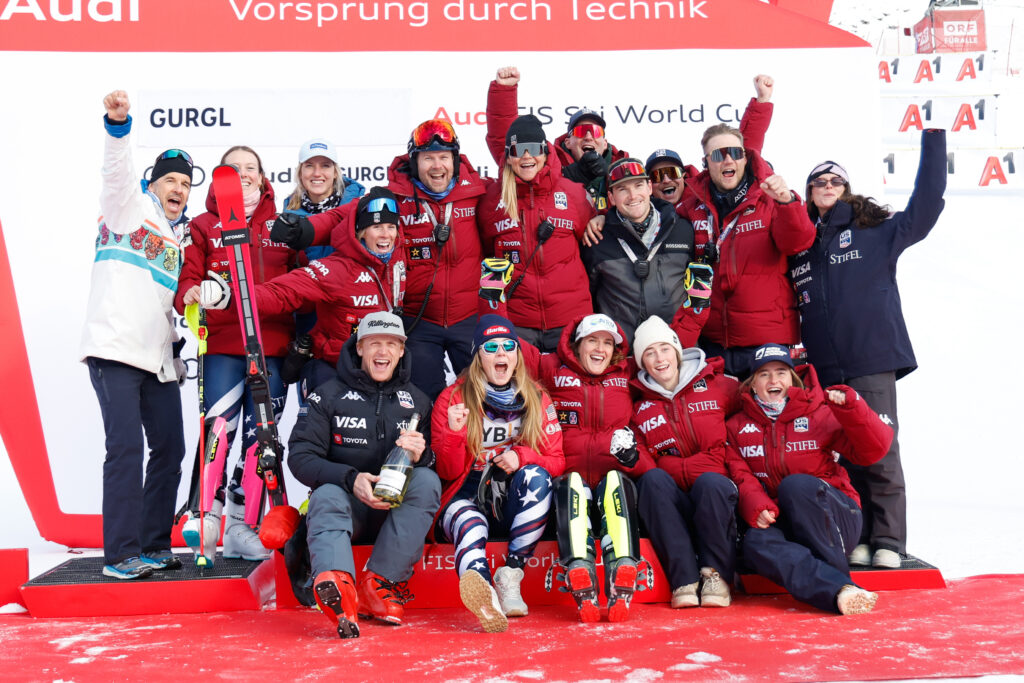 Ancora festa per il team USA, questa volta a Gurgl ©Agence Zoom