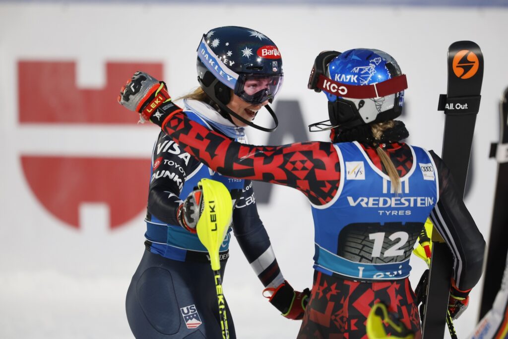 Mikaela Shiffrin e Lara Colturi ©Agence Zoom