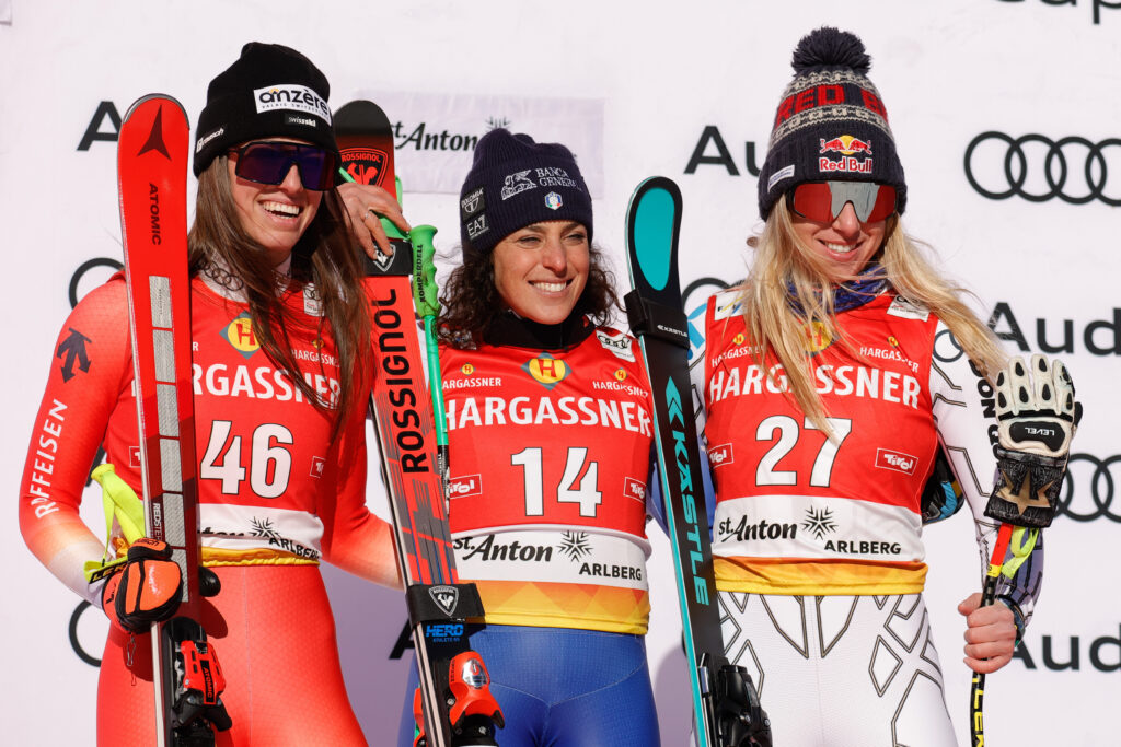 Blanc, Brignone e Ledecka sul podio a St. Anton ©Agence Zoom
