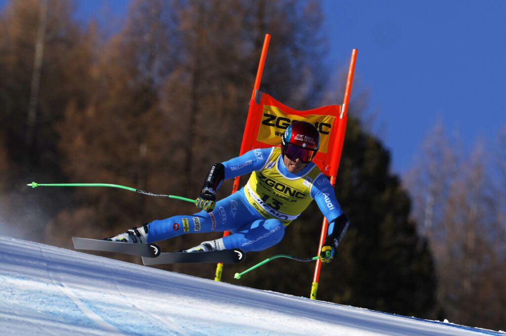 Guglielmo Bosca nel superG di Livigno, il 27 dicembre 2025 @ Agence Zoom