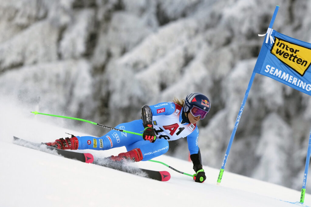 Sofia Goggia nel gigante di Semmering, il 27 dicembre 2025 @ Agence Zoom