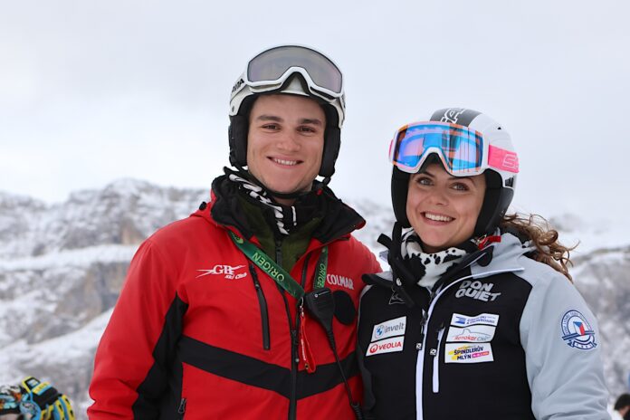Il tecnico Lorenzo Ciolina con Elisa Maria Negri