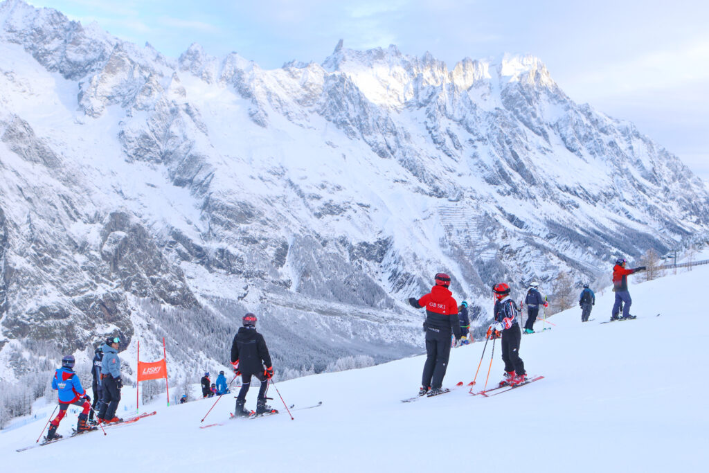 Gare e allenamenti con il Monte Bianco in faccia