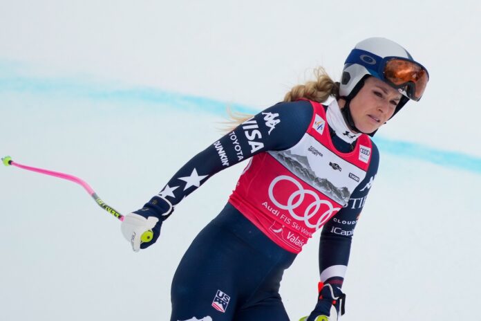 Lindsey Vonn sul traguardo ©Agence Zoom