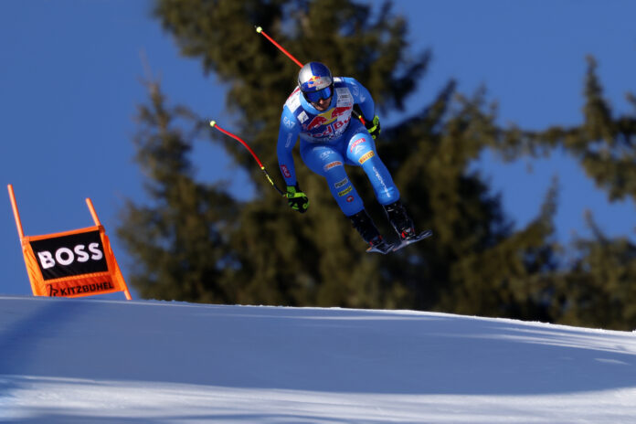 Dominik Paris durante la seconda prova di Kitzbuehel @ Agence Zoom
