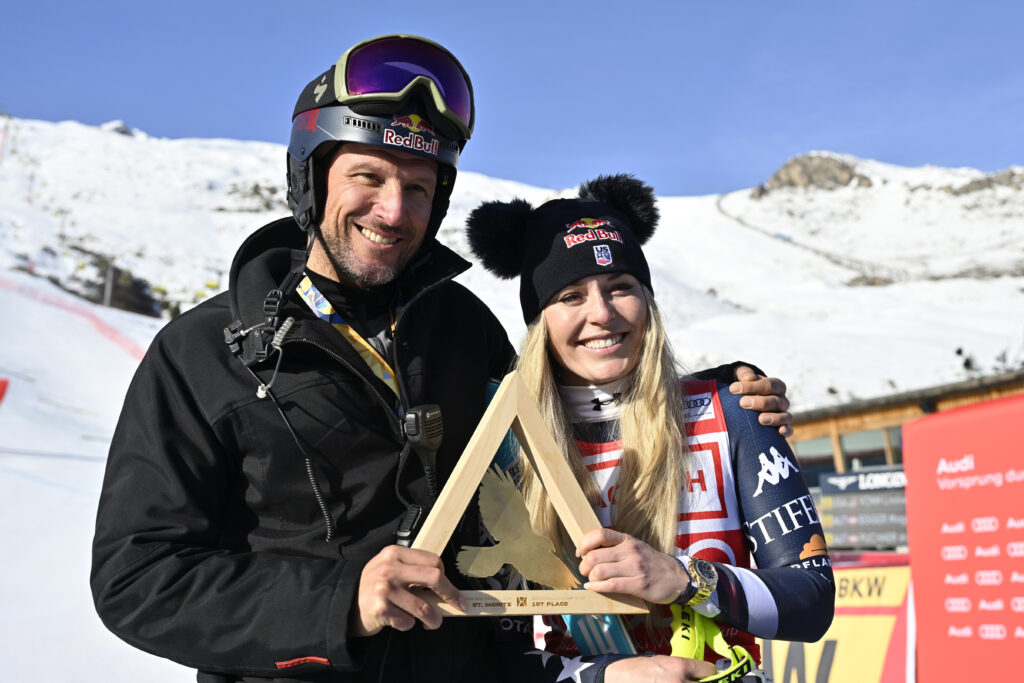 Aksel Lund Svindal e Lindsey Vonn ©Agence Zoom