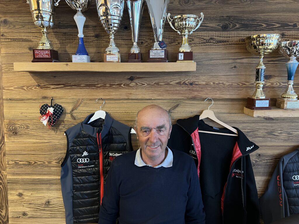 Stefano Dalmasso nella sede dello Ski College Limone