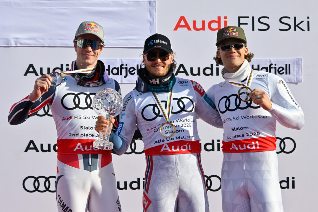 Noel, McGrath e Pinheiro Braathen: i primi tre classificati nella classifica di slalom @ Agence Zoom