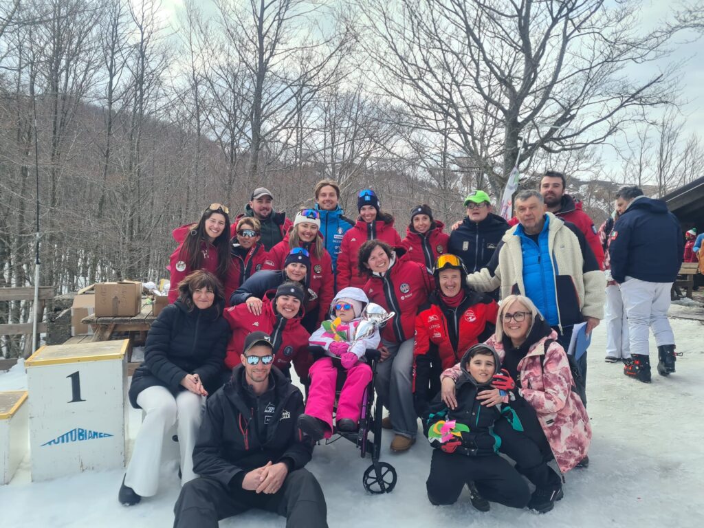 Foto di gruppo con l'iniziativa Telethon
