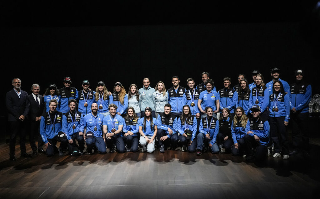 Atleti FISI al media day di fine stagione 2025-2026