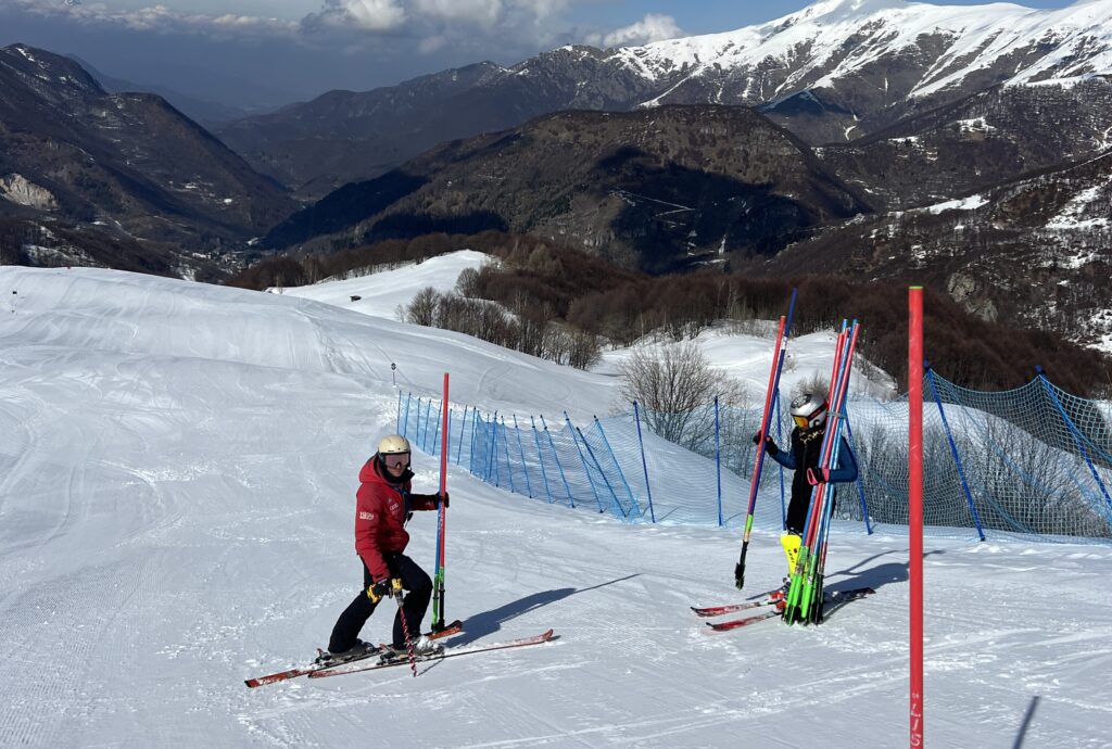 Alberto Princiotta e lo Ski College Limone in pista