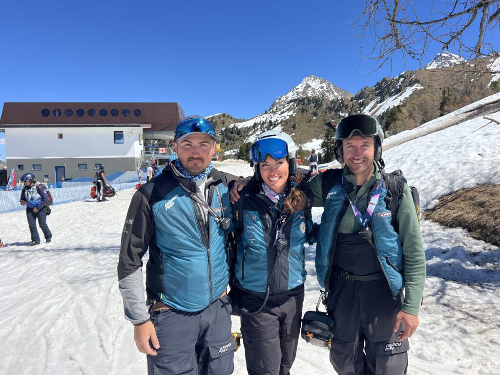 Federico Macario, Veronica Gandini e Christian Ghezzi, coach del Crammont, al Memorial Fosson 2026