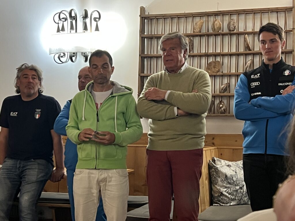 Stefano Longo di Fondazione Cortina alla serata di presentazione di Race Future Club 2026