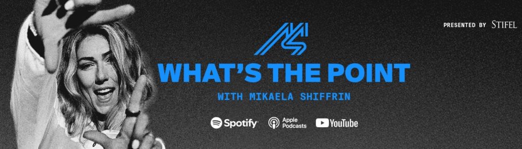 Il banner del canale YouTube di Mikaela Shiffrin