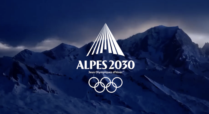 L'emblema dei Giochi Alpes 2030