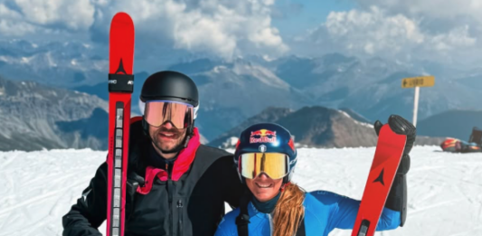 Markus Gufler con Sofia Goggia