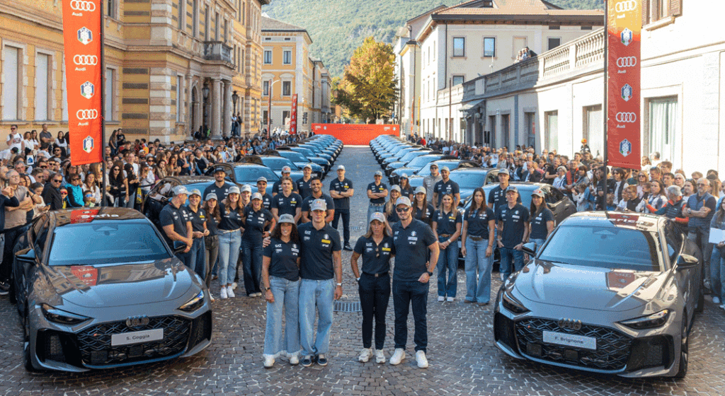 La consegna delle Audi agli atleti Fisi